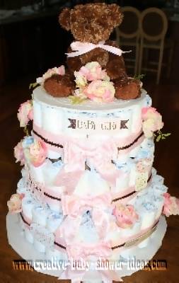 Boutique Bear Diaper Cake boutique teddy bear diaper cake