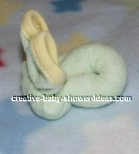 finished washcloth bunny