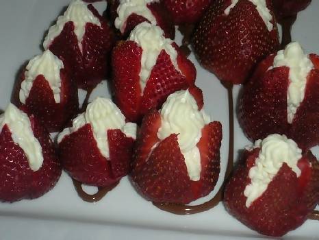washed strawberries